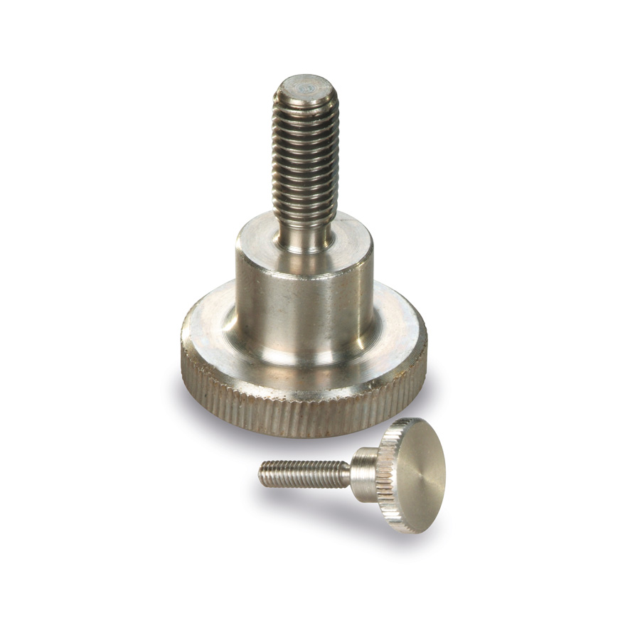Knurled  knobs and handles : Knurled thumb Screw 
in steel or stainless steel 