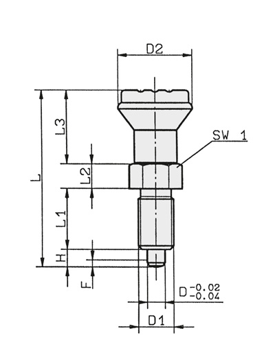 Schéma 2 + Index plunger 
without locking slot 