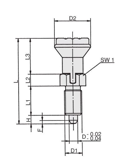 Schéma 2 + Index plunger 
with locking slot 