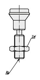 Schéma 2 + Index plunger 
without collar 