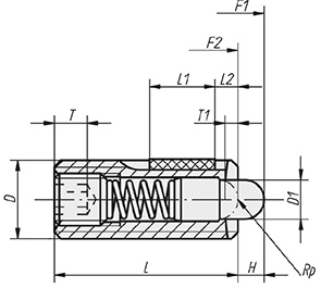 Schéma 2 + Spring plunger 
