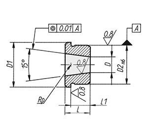 Schéma 4 + High precision index plunger  
with conical tip 