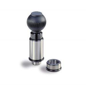 High precision index plunger
with cylindrical tip