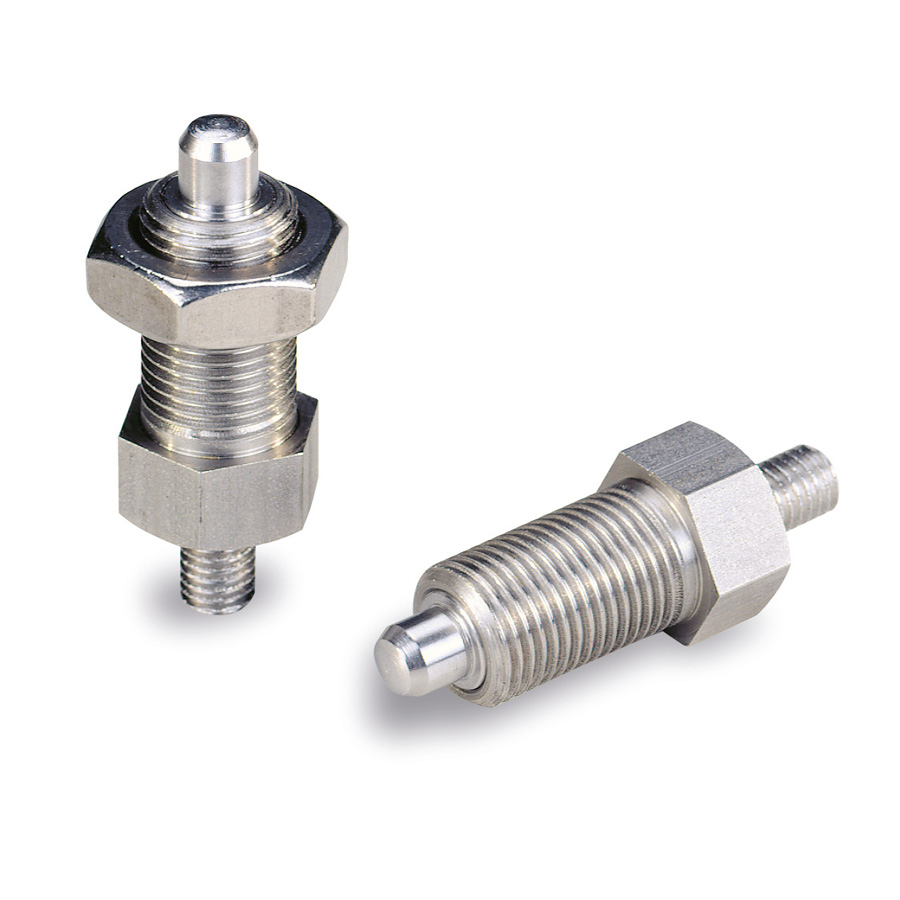 as described M6 Stainless Steel gazechimp Retracted Index Plunger Spring Loaded Without Locking Nut Coarse Thread Pin