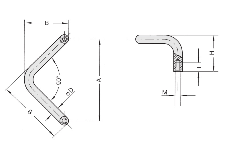 Schéma 1 + Handle ET 
in steel 