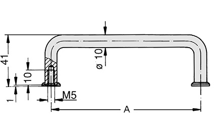 Schéma 1 + Handle  AF 
in aluminium 