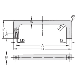 Schéma 1 + Handle EK 
in aluminium 