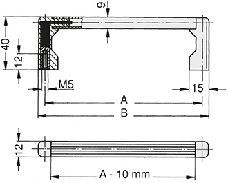 Schéma 1 + Handle DN 
in aluminium 