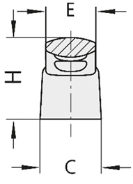 Schéma 2 + Handle AT 
in composite plastic 