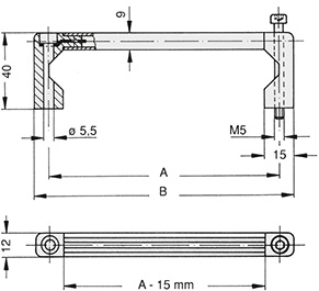 Schéma 2 + Handle DN 
in aluminium 