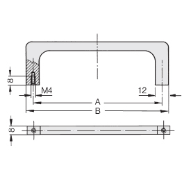 Schéma 2 + Handle EK 
in aluminium 