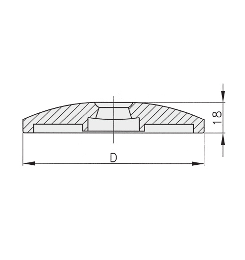 Schéma 3 + Metal plate for 8° swivel feet