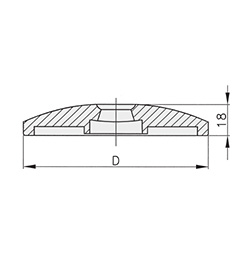 Schéma 3 + Metal plate for 8° swivel feet