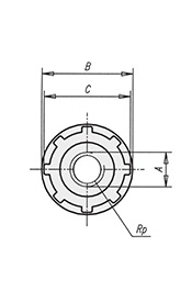 Schéma 1 + Screw-in plug for cylindrical tube