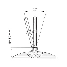 Schéma 1 + Spindle for 40° swivel pad