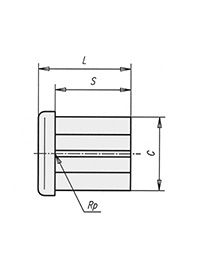 Schéma 2 + Screw-in plug for square tube