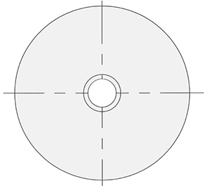 Schéma 2 + Plastic plate for 8° swivel feet