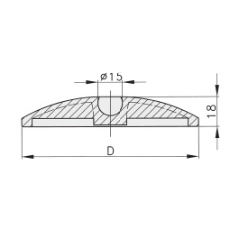 Schéma 3 + Plastic plate for 40° swivel pad