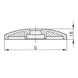 Schéma 3 + Plastic plate for 8° swivel feet