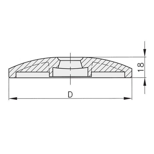 Schéma 3 + Plastic plate for 8° swivel feet