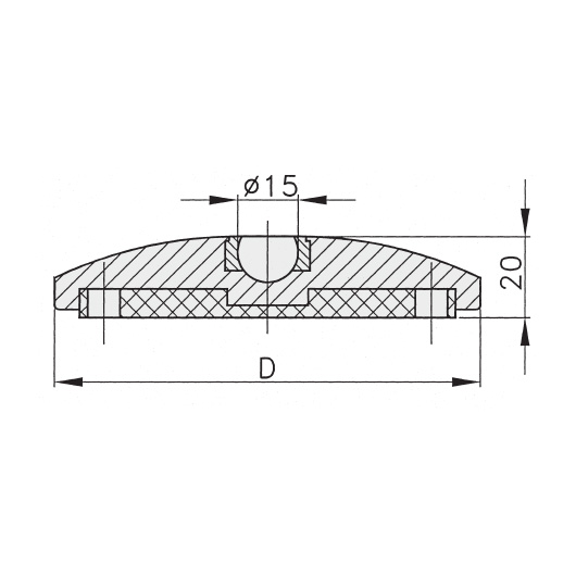 Schéma 4 + Metal plate for 40° swivel pad