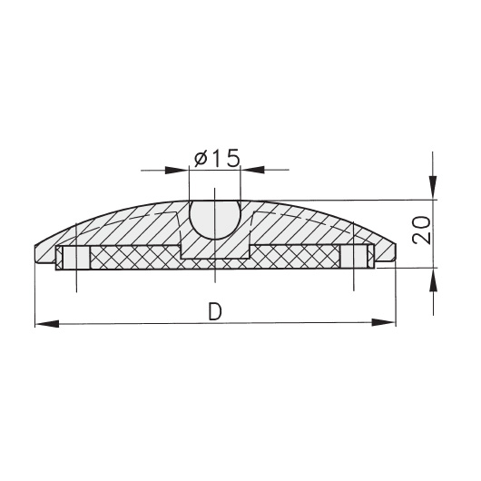 Schéma 4 + Plastic plate for 40° swivel pad