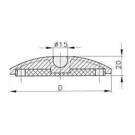 Schéma 4 + Plastic plate for 40° swivel pad