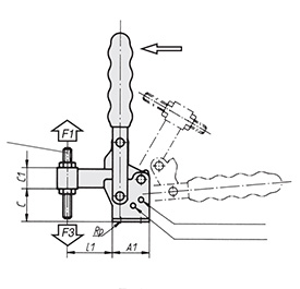 Schéma 1 + Vertical clamp V2-C
