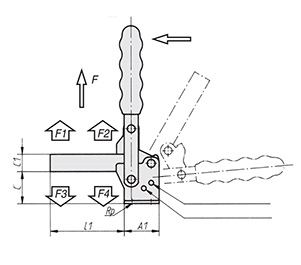 Schéma 1 + Vertical clamp V2-A