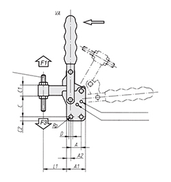 Schéma 1 + Vertical clamp V1-C