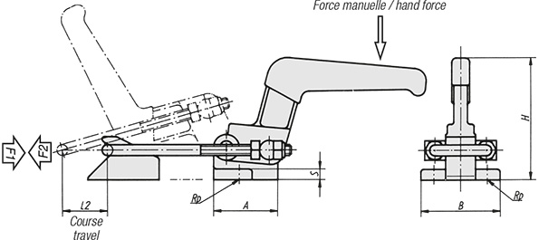 Schéma 1 + Heavy-duty latch clamp